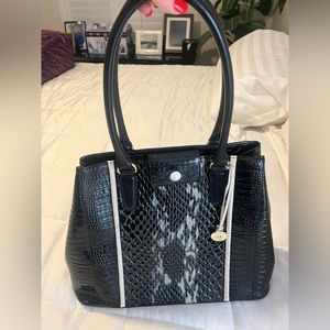 BRAHMIN JOAN TOTE BLACK CARLISLE LIKE NEW